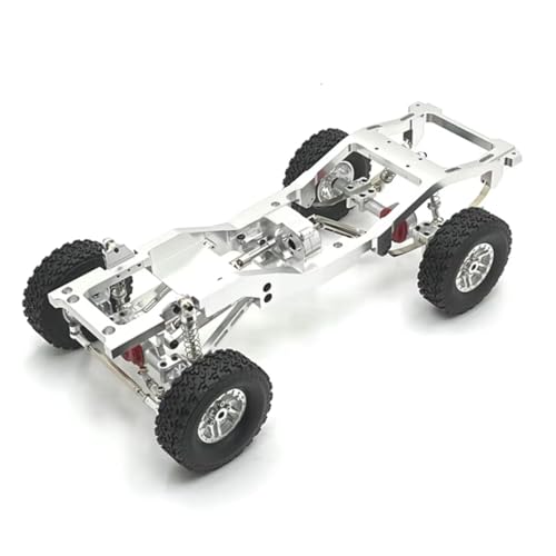 GTFRUQAS Für MN 1/12 Für MN82 Für LC79 Metall Upgrade Geändert Für Chassis RC Auto Ersatz Teile RC Ersatzteile(Silver) von GTFRUQAS