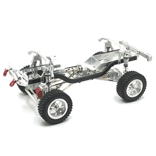 GTFRUQAS Für MN Für G500 Für MN128 MN86 MN86S MN86K MN86KS 1/12 RC Crawler Auto Upgrade Teile Zubehör Metall Montiert Für Chassis Rahmen RC Ersatzteile(Silver) von GTFRUQAS