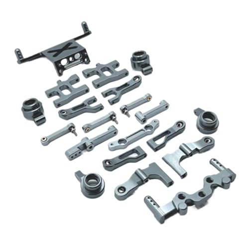 GTFRUQAS Für MN38 1/16 Metall Vorne Und Hinten Für Schaukel Arm Lenkung Tasse Schock Turm Körper Beiträge Halterungen Lenkung Montage RC Auto Upgrade Teile RC Ersatzteile(Grey) von GTFRUQAS