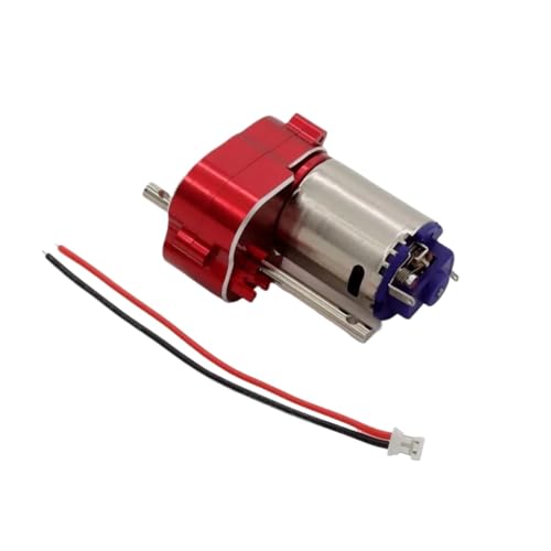 GTFRUQAS Für MN82 Für MN78 Upgrade Teile 1/12 RC Auto Metall Getriebe Getriebe Motor Getriebe Mit Metall Zahnräder Geeignetes Zubehör RC Ersatzteile(Red) von GTFRUQAS