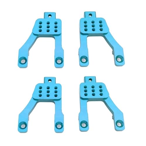 GTFRUQAS Für MNG500 Für MN86 MN86S MN86K MN86KS 1/12 4 PCS Metall Vorne Hinten Schock Türme Montieren Upgrade Teile RC Für Crawler Auto Upgrade Teile RC Ersatzteile(Blue) von GTFRUQAS