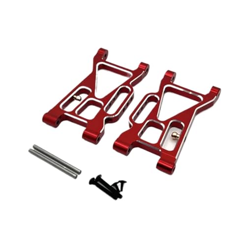 GTFRUQAS Für Mjx Für 10208 Upgrade Teile 1/10 Metall Front Lower Suspension Arm Für Schaukel Arm RC Auto Fernbedienung Upgrade Teile Zubehör RC Ersatzteile(Red) von GTFRUQAS