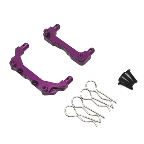 GTFRUQAS Für Mjx Für 14209 Für 14210 1/14 Für Metall Körper Mount Post Shell Spalte Fernbedienung Upgrade Teile Zubehör Teil RC Ersatzteile(Purple) von GTFRUQAS