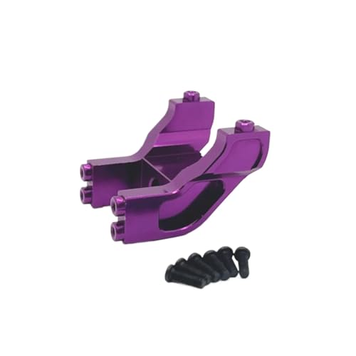 GTFRUQAS Für Mjx Für Hyper Go 14209 14210 1/14 Metall Schwanz Für Flügel Halterung Halter RC Fernbedienung Auto Upgrade Teile Zubehör RC Ersatzteile(Purple) von GTFRUQAS