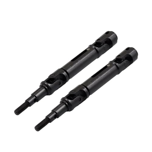 GTFRUQAS Für Mjx Für Hyper Go 14210 14209 1/14 RC Fernbedienung Upgrade Teile 2Pcs Metall Antriebswelle CVD Hinten Antriebswelle Upgrade Teile RC Ersatzteile(Black) von GTFRUQAS