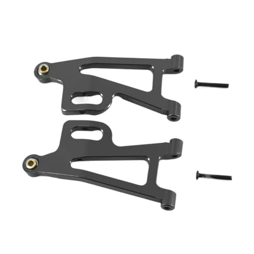 GTFRUQAS Für Mjx Für Hyper Go 14210 14209 1/14 Upgrade Teile Metall Front Lower Für Schaukel Arm Für Rc Auto CNC Aluminium Zubehör RC Ersatzteile(Dark Grey) von GTFRUQAS