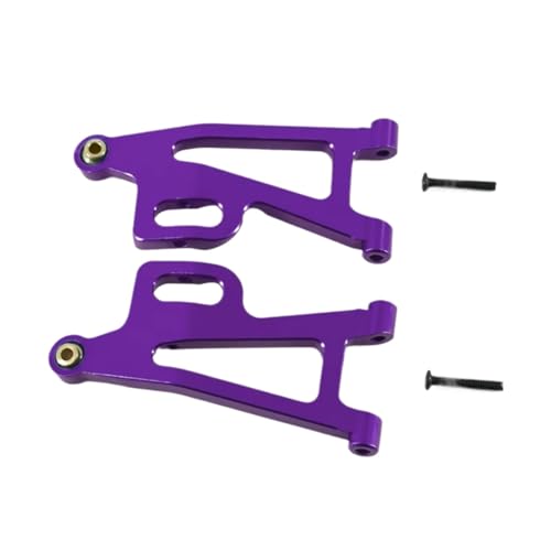 GTFRUQAS Für Mjx Für Hyper Go 14210 14209 1/14 Upgrade Teile Metall Front Lower Für Schaukel Arm Für Rc Auto CNC Aluminium Zubehör RC Ersatzteile(Purple) von GTFRUQAS