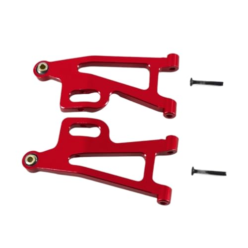 GTFRUQAS Für Mjx Für Hyper Go 14210 14209 1/14 Upgrade Teile Metall Front Lower Für Schaukel Arm Für Rc Auto CNC Aluminium Zubehör RC Ersatzteile(Red) von GTFRUQAS