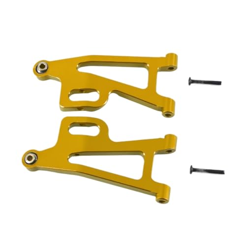 GTFRUQAS Für Mjx Für Hyper Go 14210 14209 1/14 Upgrade Teile Metall Front Lower Für Schaukel Arm Für Rc Auto CNC Aluminium Zubehör RC Ersatzteile(Yellow) von GTFRUQAS