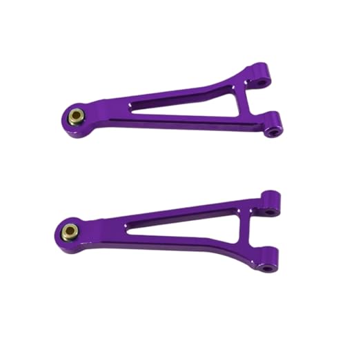 GTFRUQAS Für Mjx Für Hyper Go 14210 14209 1/14 Upgrade Teile Metall Front Upper Für Schaukel Arm Für Rc Auto CNC Aluminium Zubehör RC Ersatzteile(Purple) von GTFRUQAS