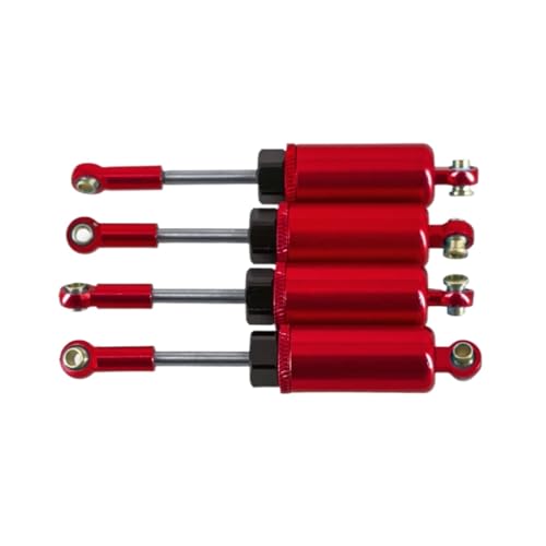 GTFRUQAS Für Mjx Für Hyper Go 14210 14209 1/14 Upgrade Teile Metall Vorne Und Hinten Hydraulische Stoßdämpfer Für Rc Auto CNC Aluminium Zubehör RC Ersatzteile(Red) von GTFRUQAS