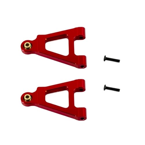 GTFRUQAS Für Mjx Für Hyper Go 14301 14302 1/14 Upgrade Teile Metall Front Lower Für Schaukel Arm Für Rc Auto CNC Aluminium Zubehör RC Ersatzteile(Red) von GTFRUQAS