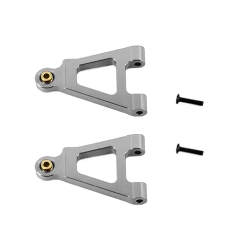 GTFRUQAS Für Mjx Für Hyper Go 14301 14302 1/14 Upgrade Teile Metall Front Lower Für Schaukel Arm Für Rc Auto CNC Aluminium Zubehör RC Ersatzteile(Silver) von GTFRUQAS