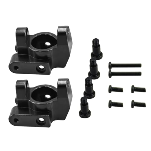 GTFRUQAS Für Mn128 Für Model Für Mn86 G500 Upgrade Teile 1/12 Skala Spielzeug Vorderachse C-Sitz Metall Fernbedienung Rc Crawler Auto Zubehör RC Ersatzteile(Black) von GTFRUQAS