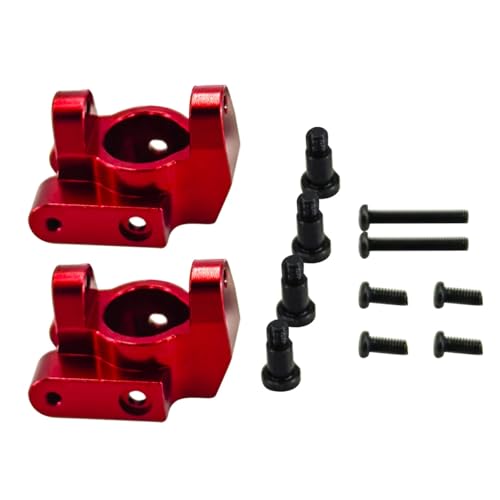 GTFRUQAS Für Mn128 Für Model Für Mn86 G500 Upgrade Teile 1/12 Skala Spielzeug Vorderachse C-Sitz Metall Fernbedienung Rc Crawler Auto Zubehör RC Ersatzteile(Red) von GTFRUQAS