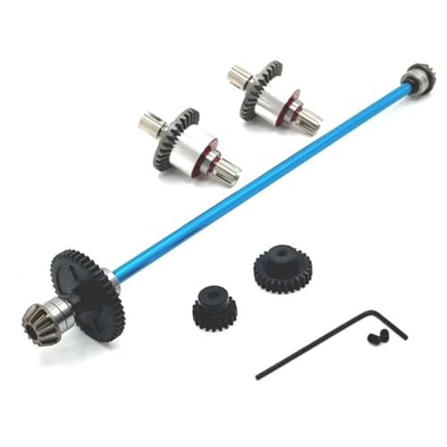 GTFRUQAS Für RIaarIo Für AM-X12 1/12 Upgrade-Teile, Metalldifferential Und Zentrale Antriebswellenbaugruppe RC Ersatzteile(Blue) von GTFRUQAS