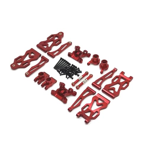 GTFRUQAS Für SCY 1/16 Für JJRC Für C8805 Metall Upgrade Und Modifikation Kit RC Auto Teile Ersatz Zubehör RC Ersatzteile(Red) von GTFRUQAS