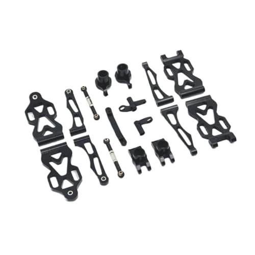 GTFRUQAS Für Scy Für Jjrc Q130A Q130B Q141 Q117 16101 16102 16103 16106 16201 1/16 RC Auto Upgrade Teile Metall Vorderen Und Hinteren Arm Lenkung Tasse RC Ersatzteile(Black) von GTFRUQAS