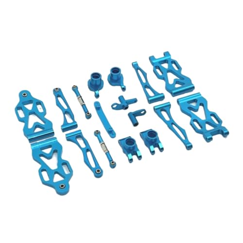 GTFRUQAS Für Scy Für Jjrc Q130A Q130B Q141 Q117 16101 16102 16103 16106 16201 1/16 RC Auto Upgrade Teile Metall Vorderen Und Hinteren Arm Lenkung Tasse RC Ersatzteile(Blue) von GTFRUQAS