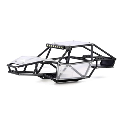 GTFRUQAS Für TRX4M Upgrade 1/18 RC Crawler Rock Tarantula Nylon Für Buggy Body Shell Chassis Kit RC Ersatzteile(Unassembled Clear) von GTFRUQAS