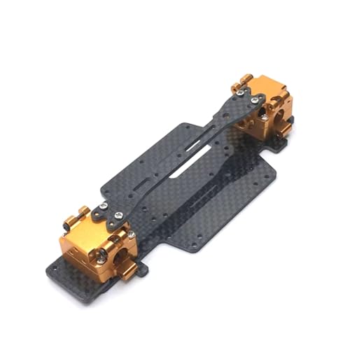 GTFRUQAS Für WLToys 1/28 284131 K969 K979 K989 K999 P929 P939 Upgrade-Zubehör Carbonfaserboden-Getriebe Getriebe 98-102 Mm RC-Autoersatzteile Teile RC Ersatzteile(Yellow) von GTFRUQAS