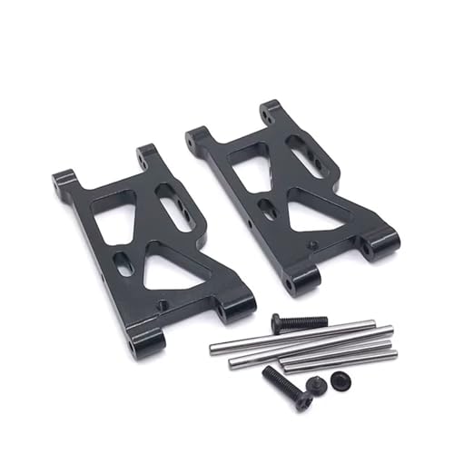 GTFRUQAS Für WLtoys 1/14 144010 144001 144002 1/12 124016 124017 124018 124019 Metall Upgrade Vorne Für Schaukel Arm RC Auto Teile RC Ersatzteile(Black) von GTFRUQAS