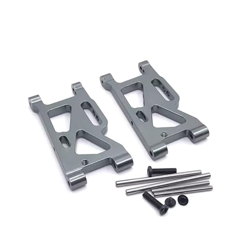 GTFRUQAS Für WLtoys 1/14 144010 144001 144002 1/12 124016 124017 124018 124019 Metall Upgrade Vorne Für Schaukel Arm RC Auto Teile RC Ersatzteile(Gray) von GTFRUQAS