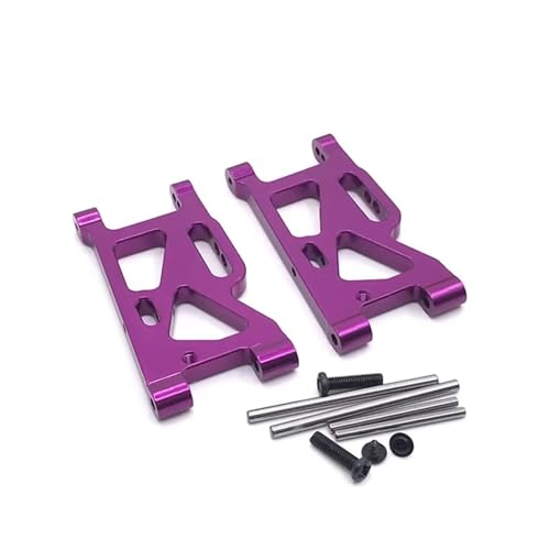 GTFRUQAS Für WLtoys 1/14 144010 144001 144002 1/12 124016 124017 124018 124019 Metall Upgrade Vorne Für Schaukel Arm RC Auto Teile RC Ersatzteile(Purple) von GTFRUQAS