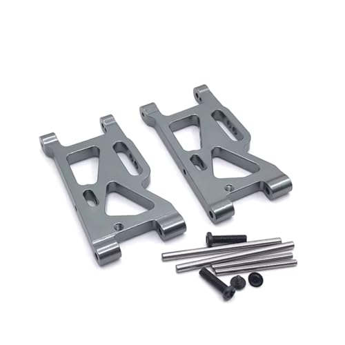 GTFRUQAS Für WLtoys 1/14 144010 144001 144002 1/12 124016 124017 124018 124019 Metall Upgrade Zubehör Vorne Für Schaukel Arm RC Auto Ersatzteile RC Ersatzteile(Gray) von GTFRUQAS