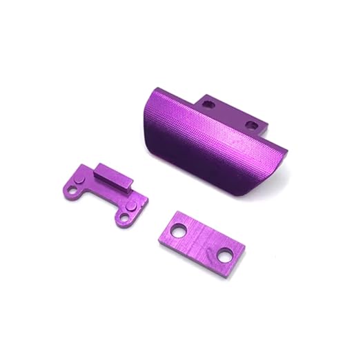 GTFRUQAS Für WLtoys 1/14 144010 144001 144002 1/12 124017 124019 Metall Upgrade Modifikation Front Stoßstange RC Auto Teile RC Ersatzteile(Purple) von GTFRUQAS