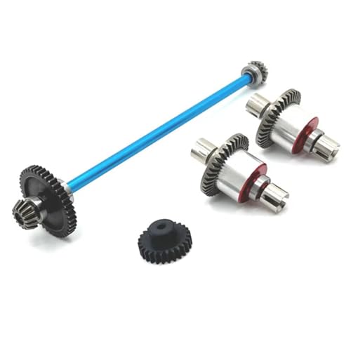 GTFRUQAS Für WLtoys 1/18 A949 A959 A969 A979 K929 B Metall Upgrade Zubehör Getriebe Montage Differential RC Auto Ersatzteile RC Ersatzteile(Blue) von GTFRUQAS