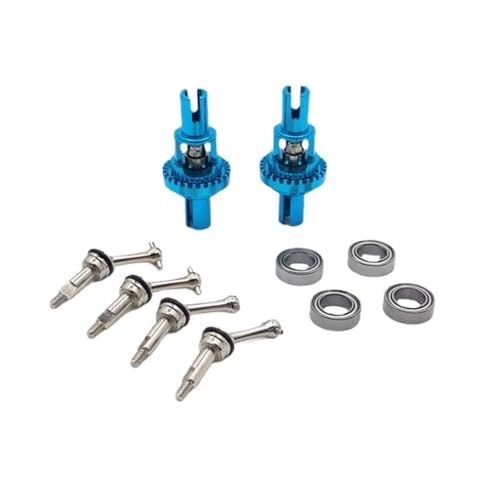 GTFRUQAS Für WLtoys 1/28 284131 K969 K979 K989 K999 P929 P939 Metall Upgrade Zubehör Ball Differential Erweiterte Antriebswelle RC Auto Ersatzteile RC Ersatzteile(Blue 2) von GTFRUQAS