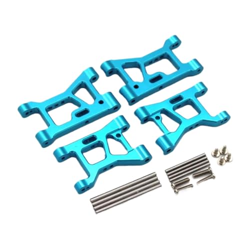 GTFRUQAS Für WLtoys Für 184016 RC Upgrade Teile 1/18 Metall Upgrade Teile Für Fernbedienung Autos Vorne Und Hinten Saum Arm Fernbedienung Teile RC Ersatzteile(Blue) von GTFRUQAS