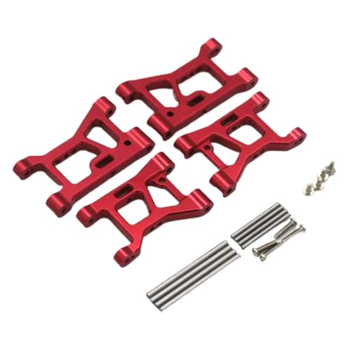 GTFRUQAS Für WLtoys Für 184016 RC Upgrade Teile 1/18 Metall Upgrade Teile Für Fernbedienung Autos Vorne Und Hinten Saum Arm Fernbedienung Teile RC Ersatzteile(Red) von GTFRUQAS