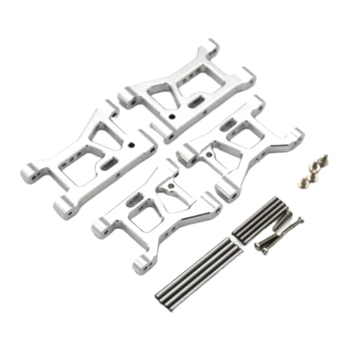 GTFRUQAS Für WLtoys Für 184016 RC Upgrade Teile 1/18 Metall Upgrade Teile Für Fernbedienung Autos Vorne Und Hinten Saum Arm Fernbedienung Teile RC Ersatzteile(Silver) von GTFRUQAS