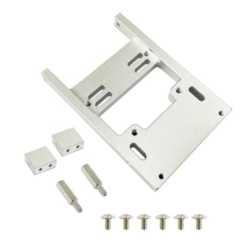 GTFRUQAS Für WPL Für B1 B14 B16 B24 C24 C14 Upgrade Teile Zubehör 1 Stücke RC Auto Lenkservo Feste Montagehalterung Ruderkabinenhalterung RC Ersatzteile(Silver) von GTFRUQAS