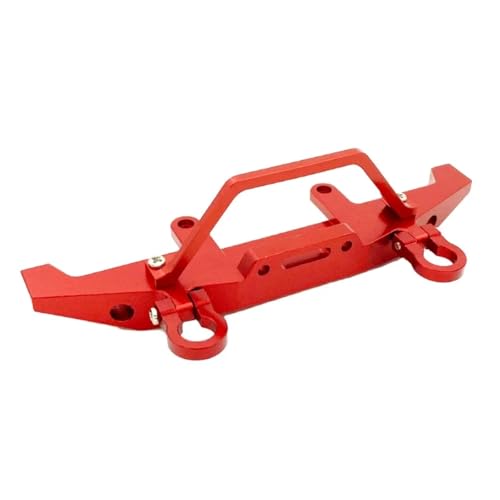 GTFRUQAS Für WPL Für C14 C24 C24-1 Metall Front Stoßstange Mit Tow Haken RC Auto Upgrades Teile Zubehör1/16 RC Ersatzteile(Red) von GTFRUQAS