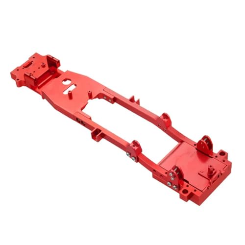 GTFRUQAS Für Wpl Für D12 RC Drift Auto DIY Upgrade Teile 1/10 Zubehör 1 Pcs D12 CNC Metall Körper Für Chassis Rahmen Strahl Upgrade Teile Zubehör RC Ersatzteile(Red) von GTFRUQAS