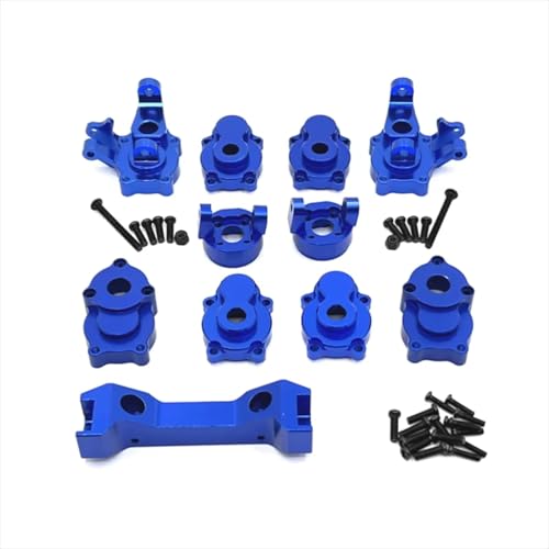 GTFRUQAS Für YK4102 YK4103 YK4082 YK6101 Metall Upgrade Lenkung Tasse Strahl Hinten Tasse Für Sitz C Set RC Auto Fernbedienung Fahrzeug Teile RC Ersatzteile(Blue) von GTFRUQAS