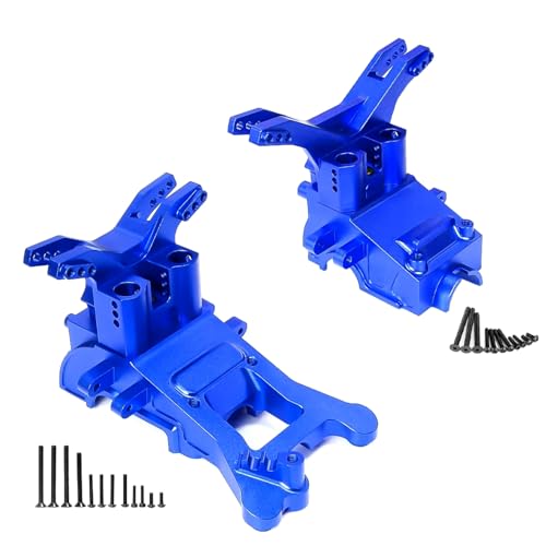 GTFRUQAS RC Ersatzteile Für Arrma 3S Bigrock Für Granite Für Senton Für Typhon 1/8 1/10 RC Auto Metall Vorne Und Hinten Getriebe Gehäuse Getriebe Upgrade Teile Zubehör(Blue) von GTFRUQAS