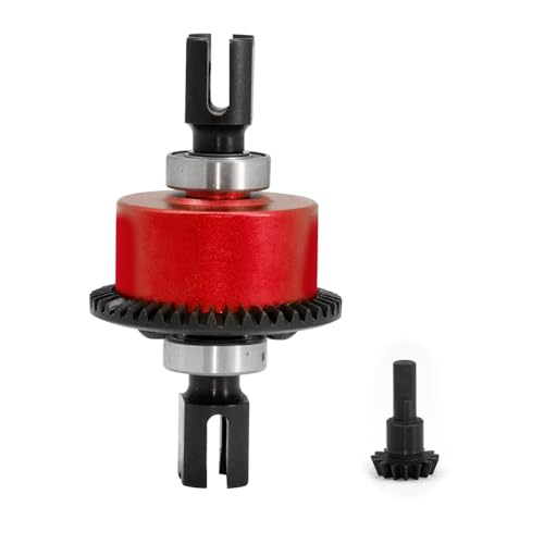 GTFRUQAS RC Ersatzteile Für Arrma Für Kraton Für Outcast Für Felony 1/7 1/8 6S Für Mojave 43T 10T Metall Vorne Hinten Differential Upgrade Teile Zubehör(Red) von GTFRUQAS