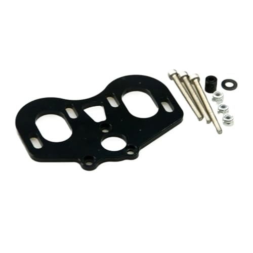 GTFRUQAS RC Ersatzteile Für Axial Für SCX10 90047 Für Wrangler 1/10 Dual Motor Mount Kit RC Crawler Auto LKW Modell Upgrades Teile Modifiziertes Zubehör(Black) von GTFRUQAS