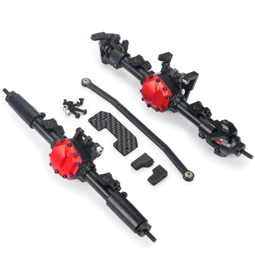 GTFRUQAS RC Ersatzteile Für Axial Für SCX10 II 90046 90047 90027 90028 1/10 Metall Vorne Hinten Portal Achse RC Für Rock Crawler Auto Modifiziertes Zubehör(1 Set (2pcs)) von GTFRUQAS