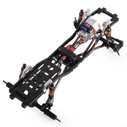 GTFRUQAS RC Ersatzteile Für Axial Für SCX10 II 90046 EX86100 1/10 RC Crawler 313mm Radstand Metall Für Chassis Rahmen Mit Prefixal Single 2-Gang Getriebe von GTFRUQAS