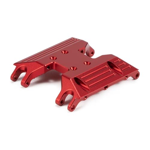 GTFRUQAS RC Ersatzteile Für Capra Für Axial Für UTB18 1/18 RC Crawler Für Chassis Getriebe Montieren Upgrade Teile Bearbeitete Aluminium Skid Platte Getriebe Schiebe Platte(Red) von GTFRUQAS