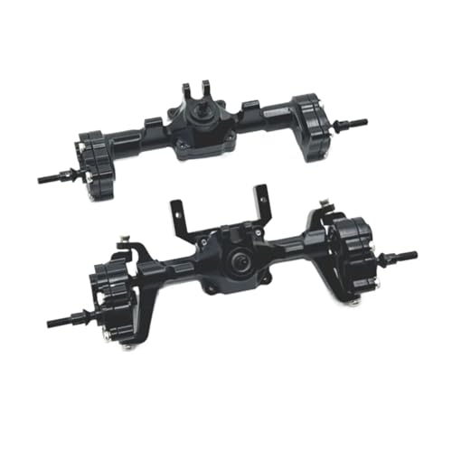 GTFRUQAS RC Ersatzteile Für FMS Für FCX24 1/24 Metall Portal Achse Komplette Vorder- Und Hinterachse RC Auto Upgrade Teile Modifizierte Zubehör Ersatz DIY Teile(Black,1 Set (2pcs)) von GTFRUQAS