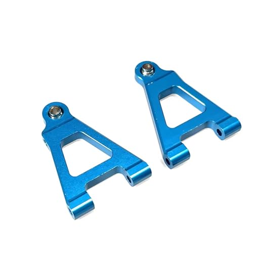 GTFRUQAS RC Ersatzteile Für Hyper Go Mcontinue 14301 14302 1/14 Fernbedienung Auto Metall Front Lower Rocker Arm Änderung Upgrade Teile(Blue) von GTFRUQAS