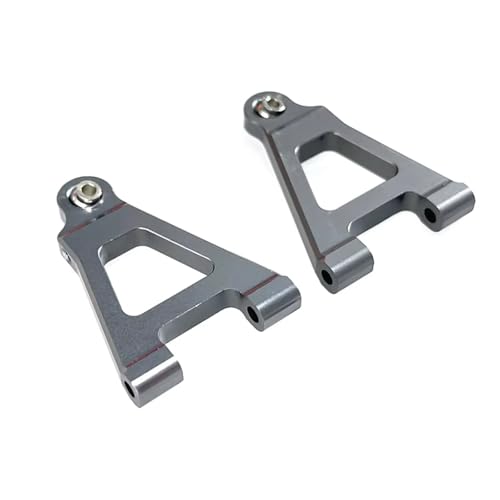 GTFRUQAS RC Ersatzteile Für Hyper Go Mcontinue 14301 14302 1/14 Fernbedienung Auto Metall Front Lower Rocker Arm Änderung Upgrade Teile(Gray) von GTFRUQAS