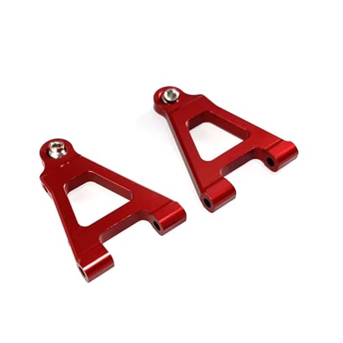 GTFRUQAS RC Ersatzteile Für Hyper Go Mcontinue 14301 14302 1/14 Fernbedienung Auto Metall Front Lower Rocker Arm Änderung Upgrade Teile(Red) von GTFRUQAS