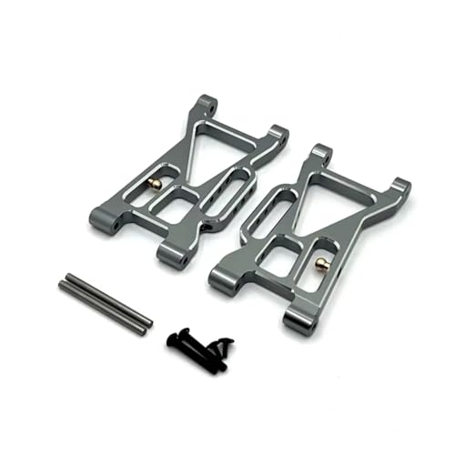 GTFRUQAS RC Ersatzteile Für MJX 10208 RC Auto Metall Front Lower Suspension Arm Für Schaukel Arm 1/10 Fernbedienung Auto Upgrade Teile Zubehör(Gray) von GTFRUQAS